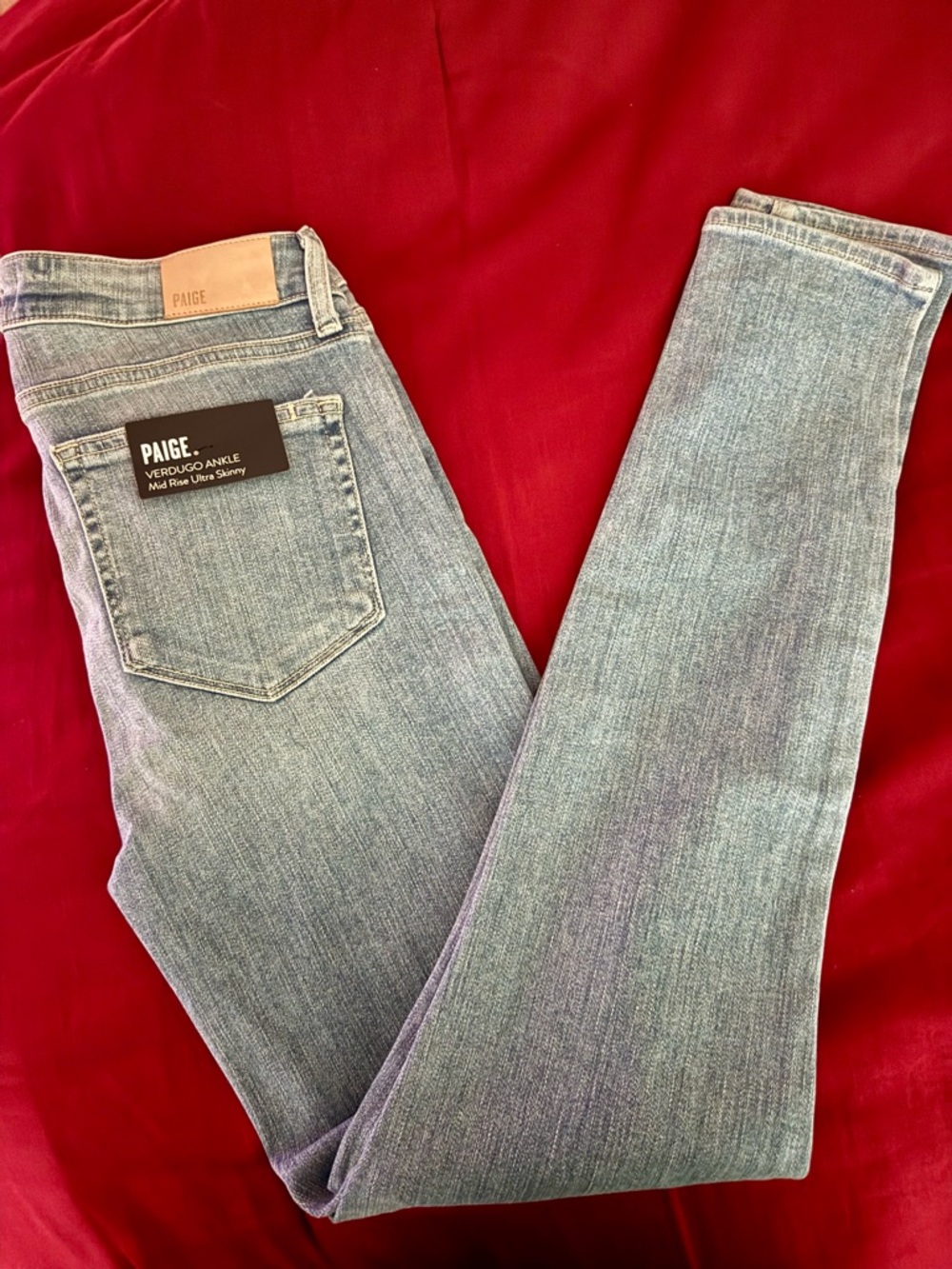 PAIGE Light Blue Verdugo Ankle Skinny Jeans